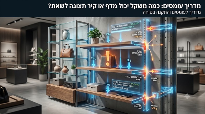 מדריך לעומסים ולהתקנה בטוחה של מדפים בחנות